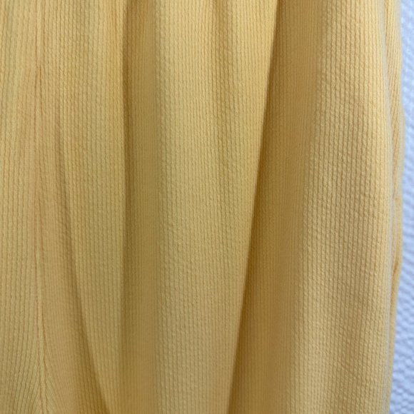 Draper's & Damon's Stretch ribbed Yellow pull on Pants side seam pockets - Picture 2 of 5